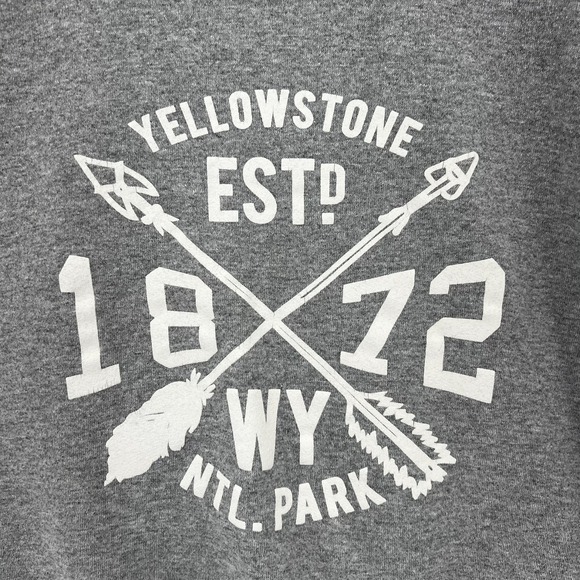 The Unbranded Brand Other - Yellowstone National Park Est 1872 Sweatshirt Grey Crewneck Graphic Men's M USA